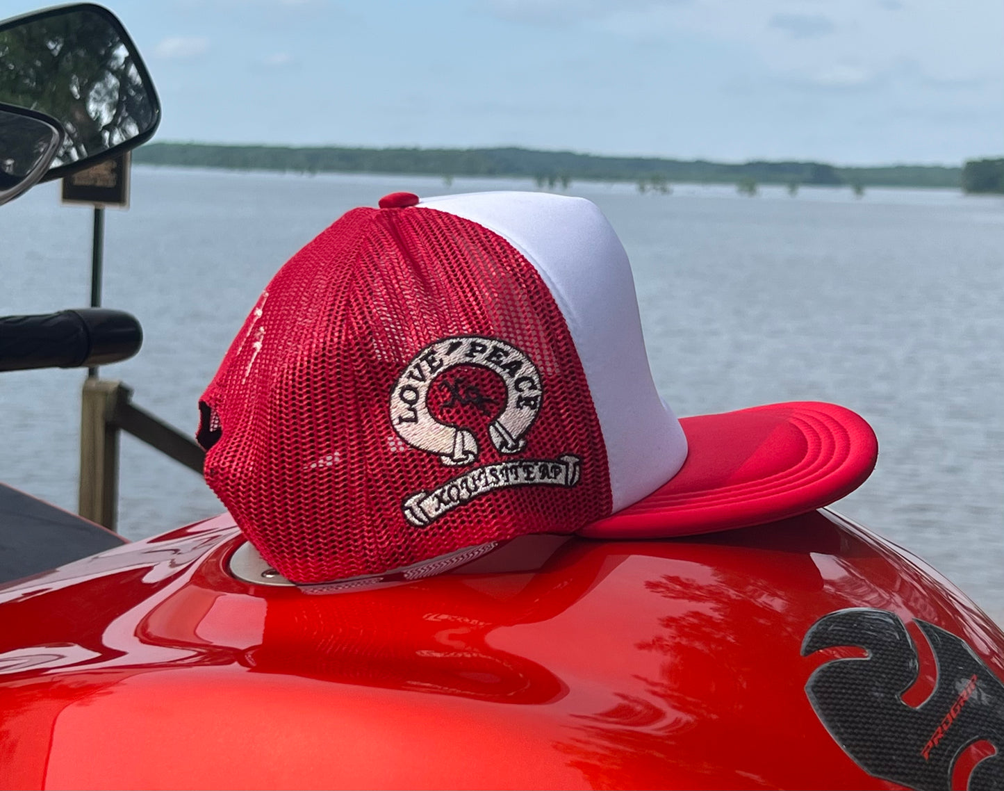 SBS Red Trucker Hat
