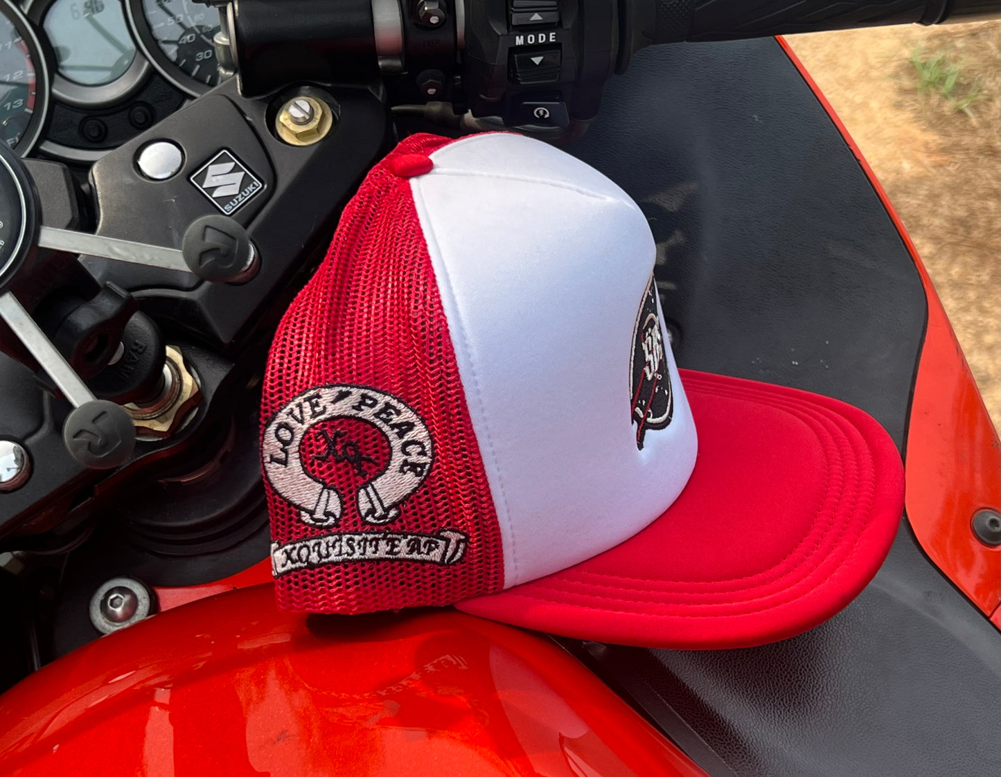 SBS Red Trucker Hat