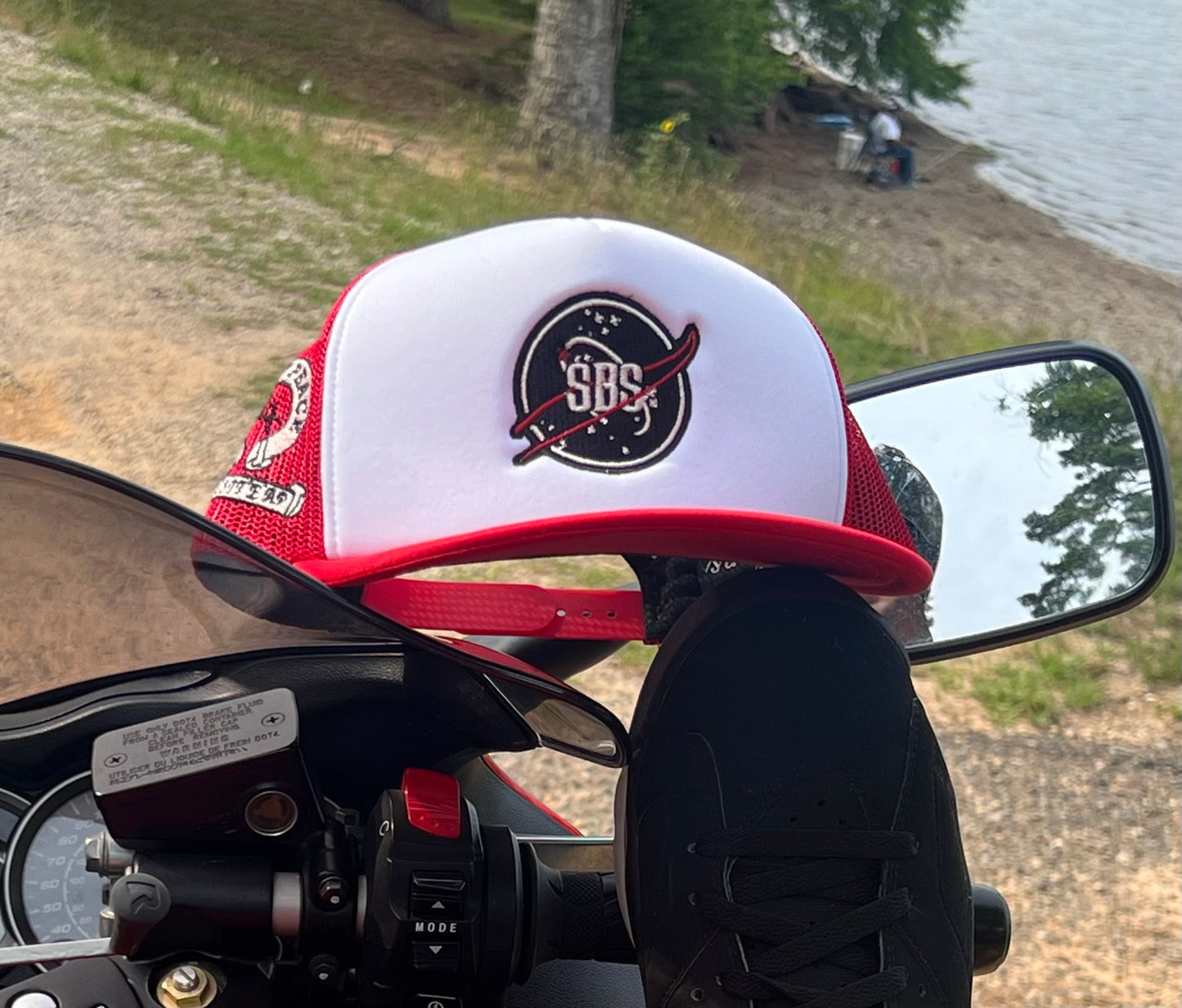 SBS Red Trucker Hat